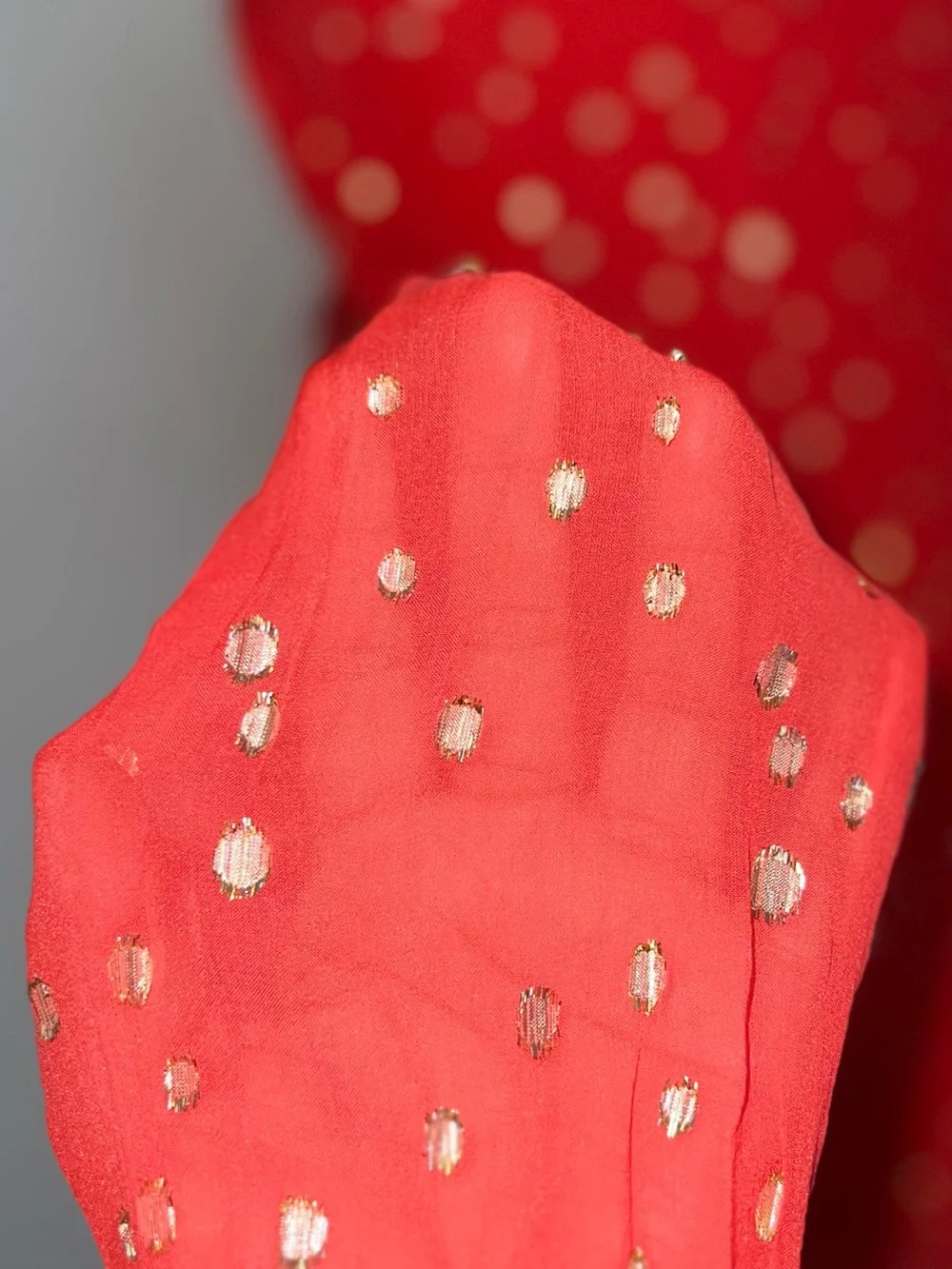 Lilly Pulitzer silk Idina ruby Red Polka Dot Puff Sleeve Blouse size Small